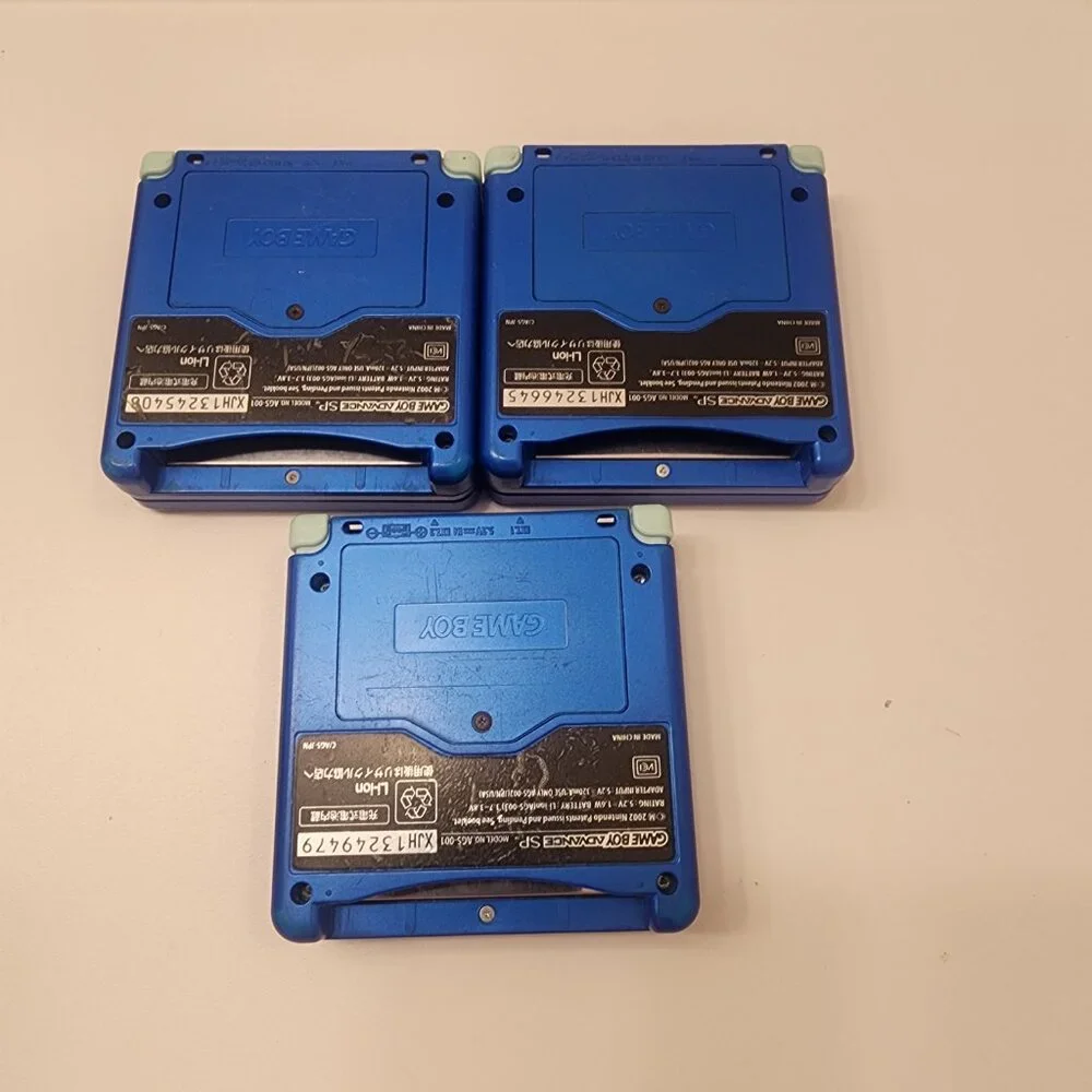 1X Rare Nintendo Blue Gameboy Advance SP 100% GENUINE Rockman (Japanese Megaman)